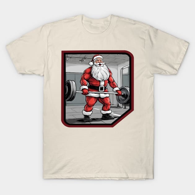 Santa Claus Deadlift T-Shirt by Ilustradamus